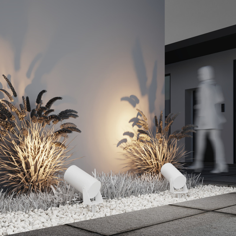 Ландшафтный светильник  13*0*23*19,2 см, LED 30W, 3000К, Белый Maytoni Bern O050FL-L30W3K