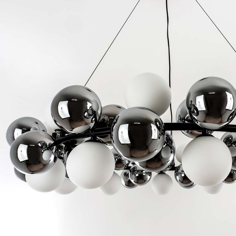 Подвесной светильник 100x23xсм, G9, 20xG9Вт, , Modelux MS.8055.20 BK Черный