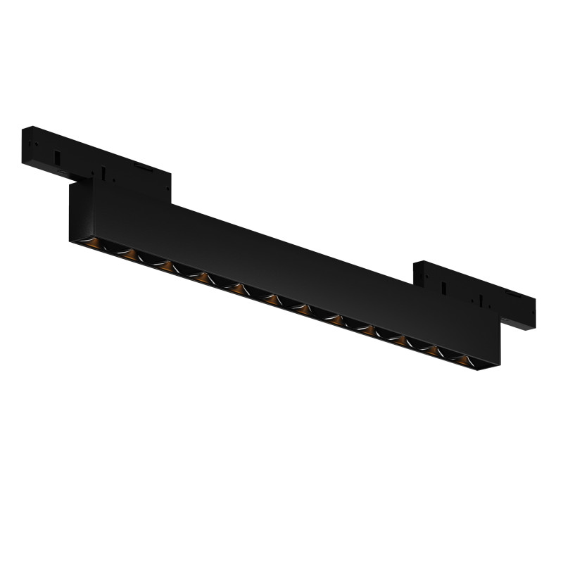 Трековый магнитный светильник 24 см, 10W, 2700K, Maytoni Points TR193-1-10W2.7K-M-B, черный