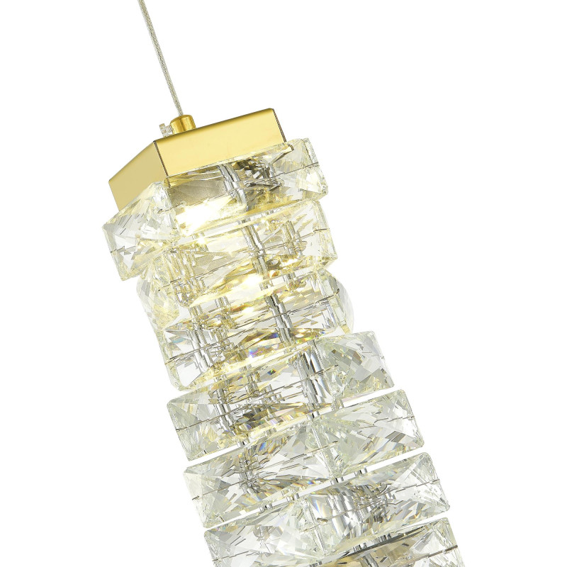 Подвес 12* см, LED*1*8W, 3000K, St Luce Espira SL6010.203.08, Золотистый