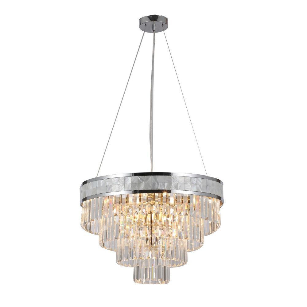 Люстра 60*60*120 см, 8*E14 Gerhort G22032/8CR+CL, Бронза;Перламутровый