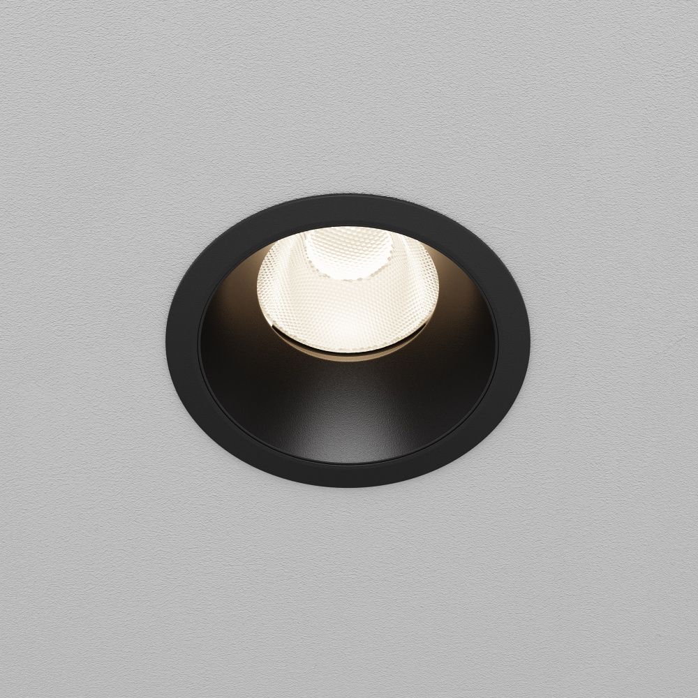 Встраиваемый светильник  DL117-15W-4K-B **-9,8 см, *LED*15W, 4000K, Maytoni technical Dip DL117-15W-4K-B, Черный