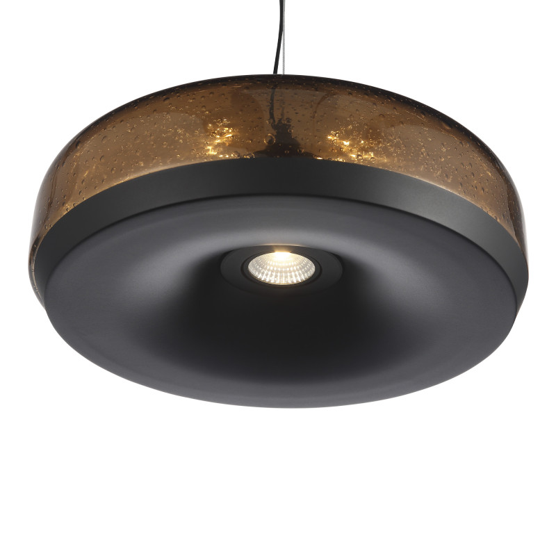 Подвесной светильник 34*200 см, LED, 42W,  3000К, ST-Luce Ripple SL6014.603.01 черный