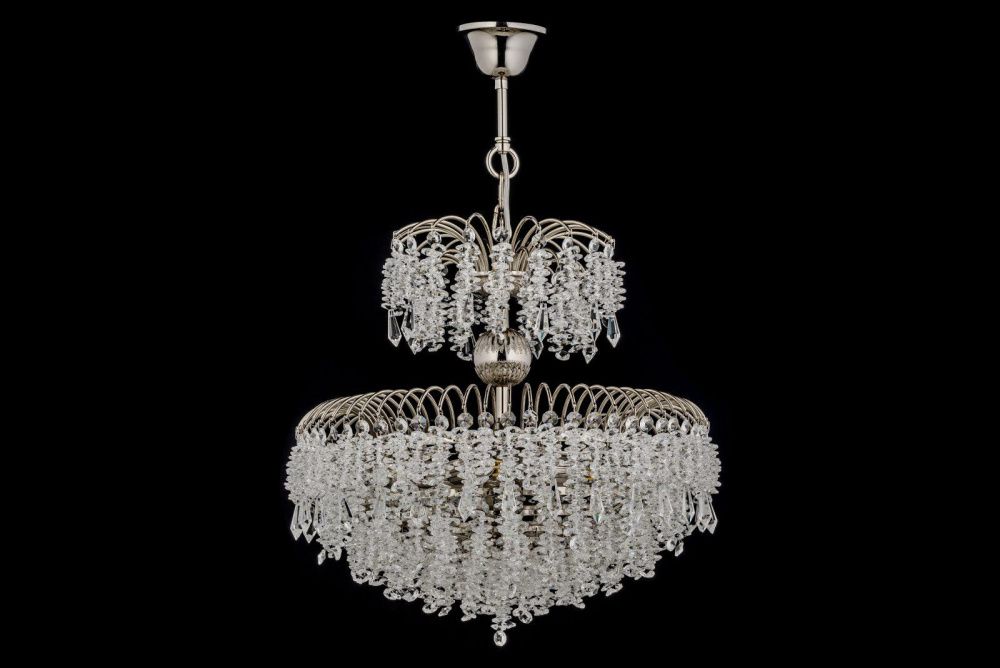 Люстра подвесная *40*40 см, 5*E14*40W, Arti Lampadari Bronte Bronte E 1.5.40.106 N, никель