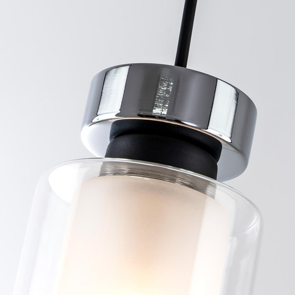 Подвесной светильник 10*27/120 см, 1*Е14 MODEMODERN MD.1184.1 хром, черный