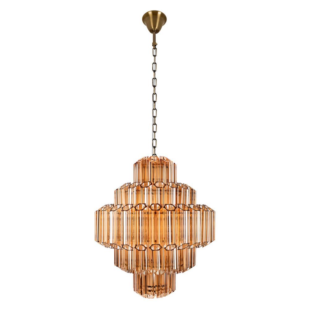 Подвесная люстра 60 см, Loft IT Celebration 10579/600 Amber, бронза