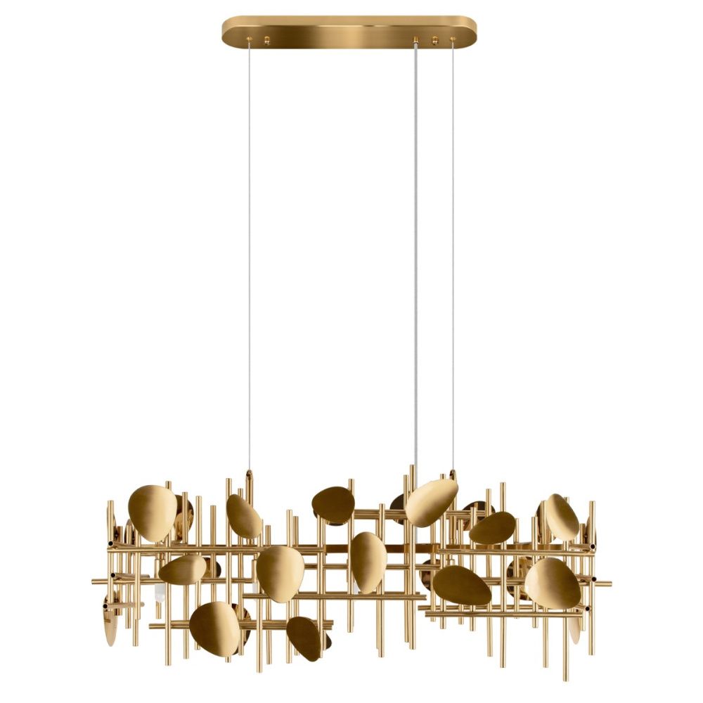 Подвесная люстра 85 см, Loft IT Escama 10396/850R, золото