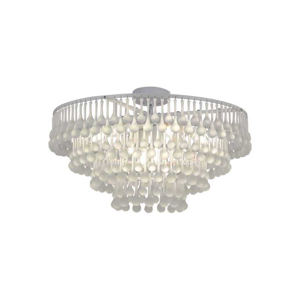 Подвесная люстра 60*31,5-76 см, 8*E14, 60W, Favourite Boonden 4604-8P, белый