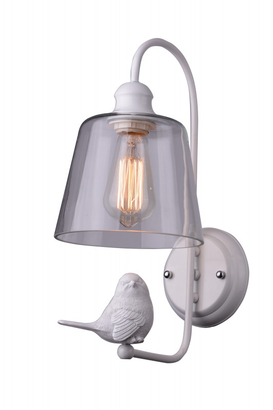 Бра с птичкой Arte Lamp Passero A4289AP-1WH, белый
