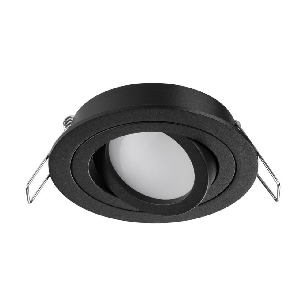 Светильник встраиваемый поворотный 9 см, Novotech Morus 371018, черный