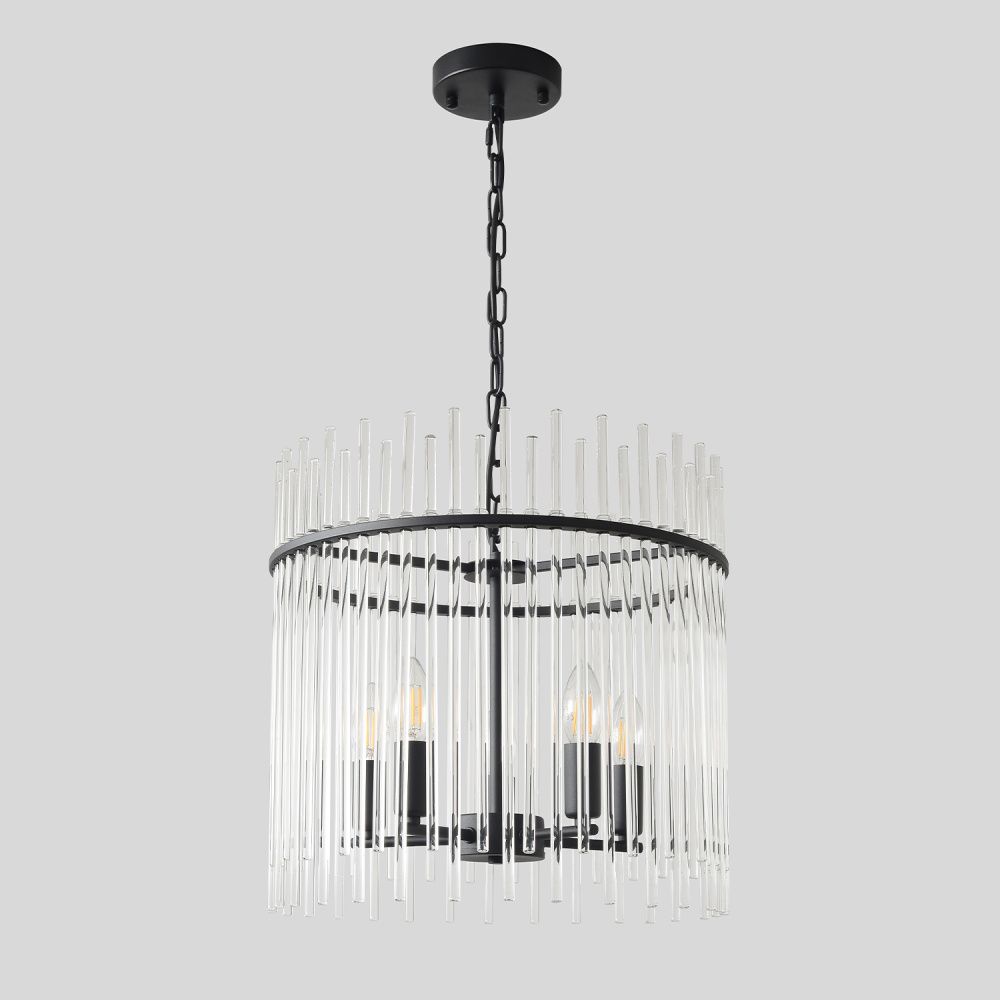 Люстра 40 см, Crystal Lux CLARO SP5, черный