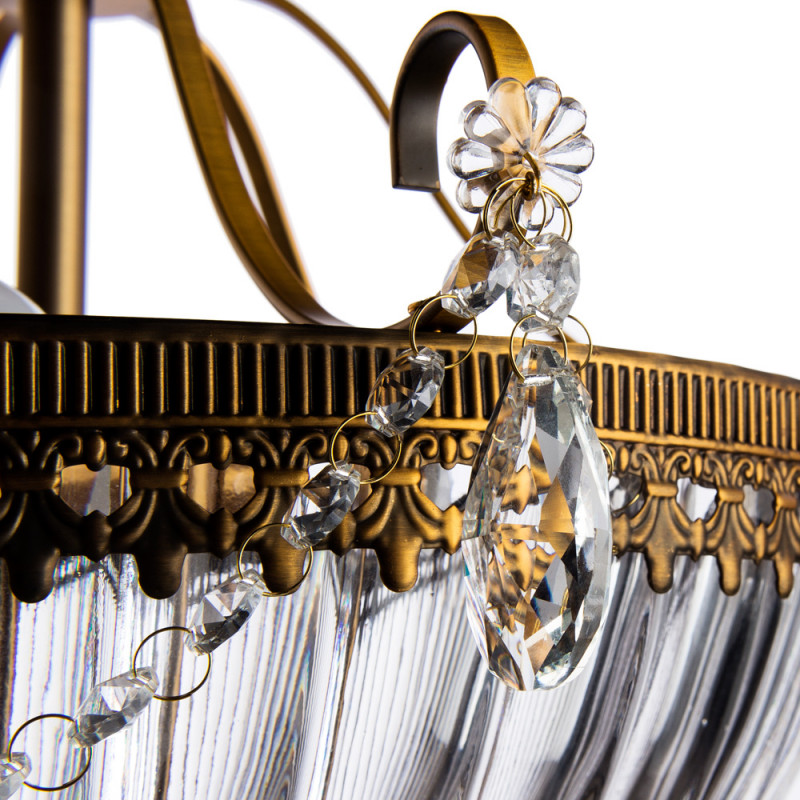 Потолочный светильник Arte lamp Schelenberg A4410PL-3SR латунь,стекло.