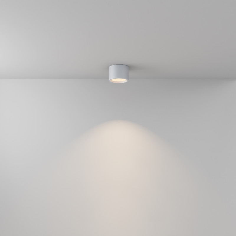 Влагозащищенный светильник 10,5*10,5*7 см, LED, 10W, 3000К, Maytoni Technical Hydra C090CL-10W3K-W белый