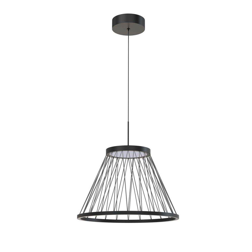 Подвес 40*40-150 см, 4*LED, 12W, 4000K, Favourite Fibra 4633-4P, черный матовый