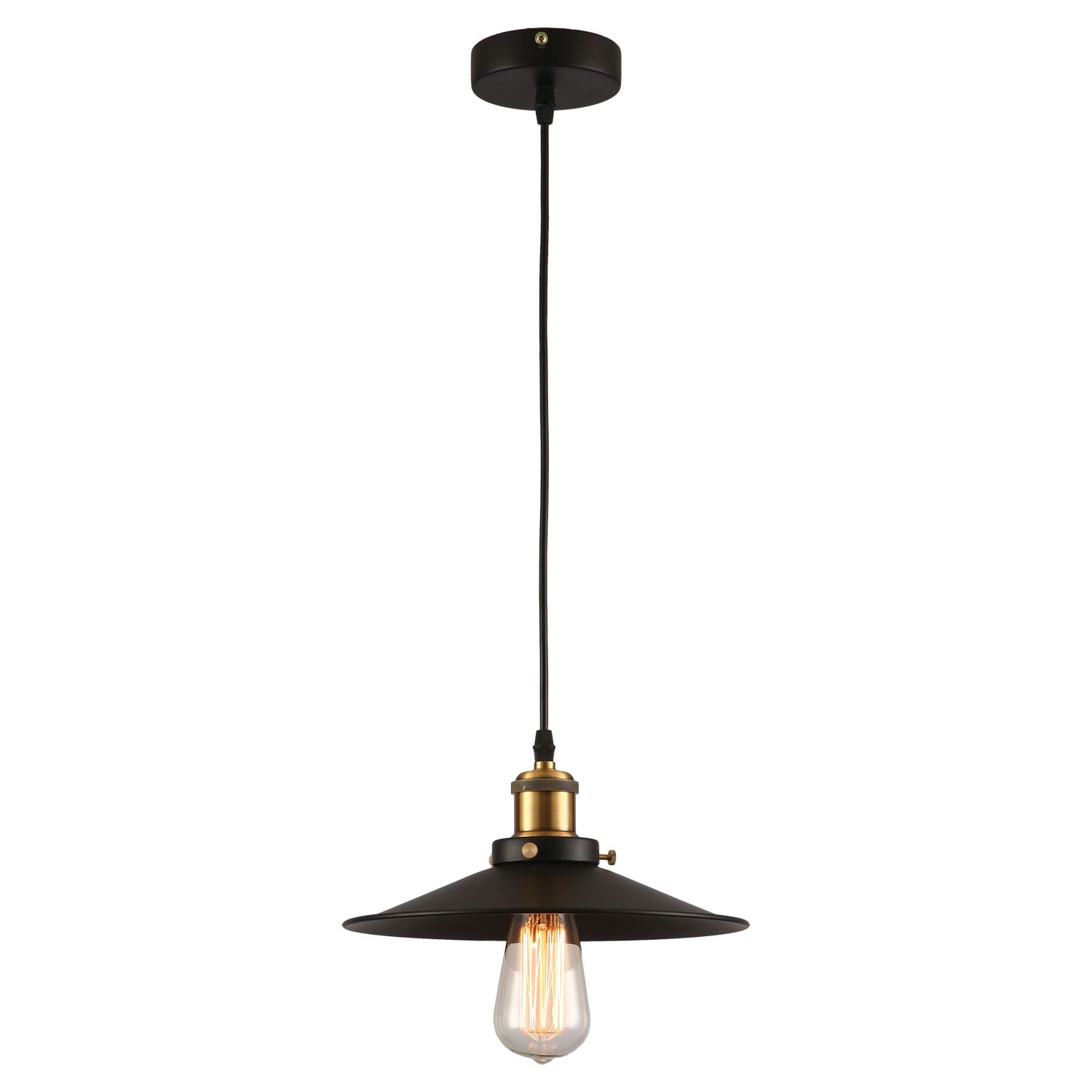 Подвесной светильник Lussole New york GRLSP-9600, 22*25 см, черный