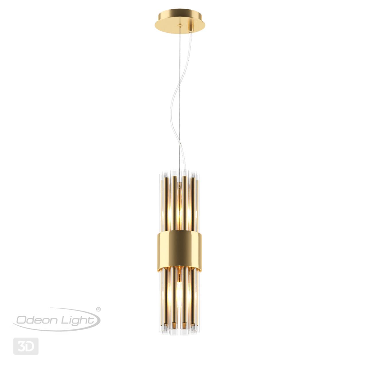 Светильник подвесной Odeon Light Viketa 4786/2, золото
