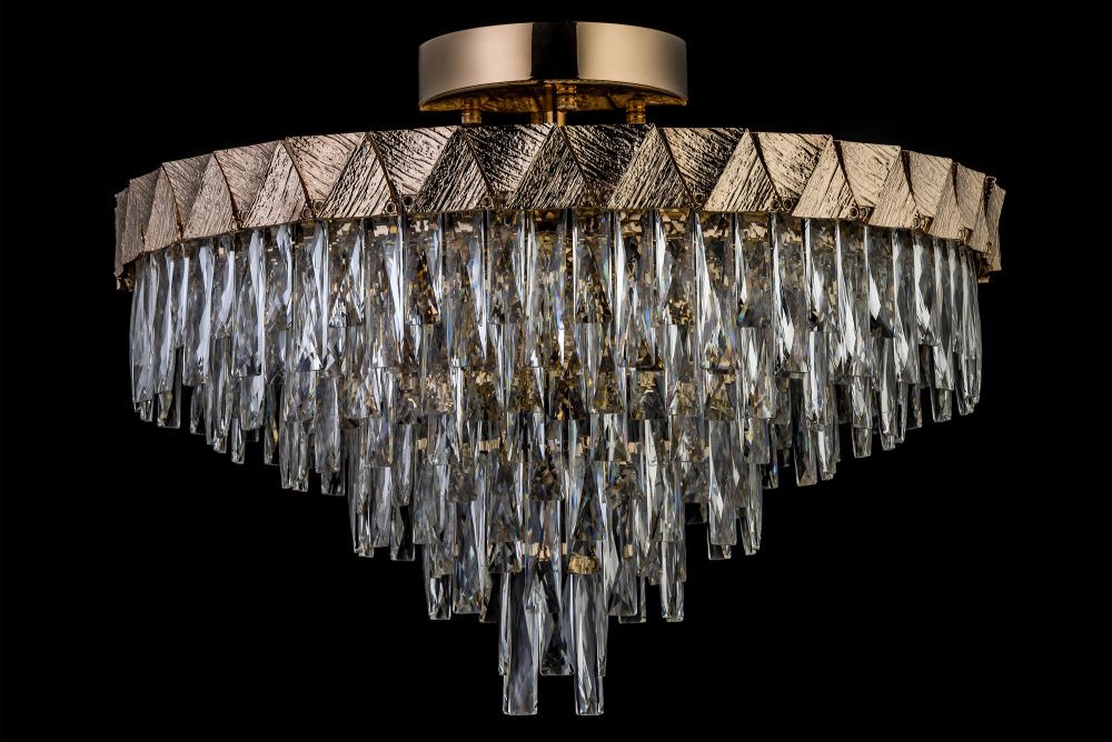 Люстра подвесная *56,5*44 см, 12*E14*40W, Arti Lampadari Vaglia Vaglia E 1.5.60.100 G, золото