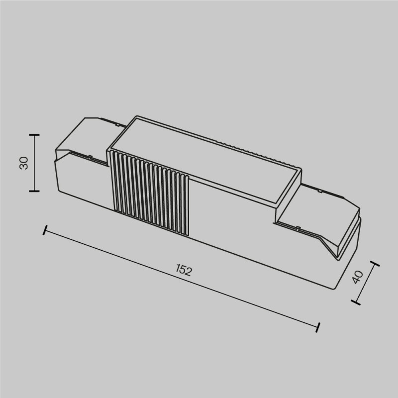 Блок питания 15,2*4*3 см, Maytoni Technical psl-dl PSL-DL40-3CCT-350-500mA белый