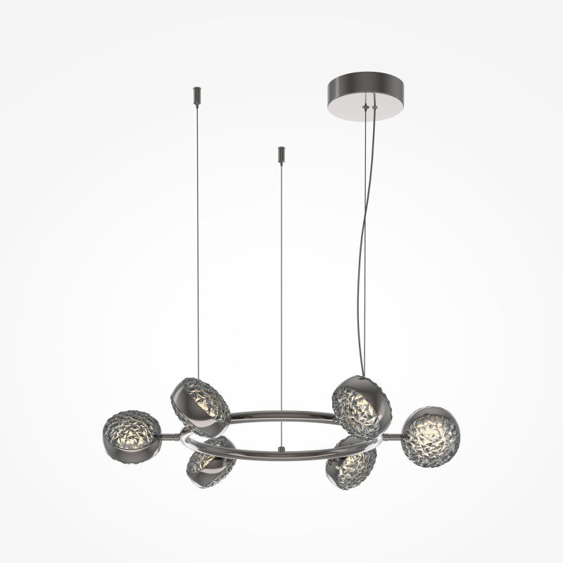 Светильник 78 см, 60W, 3000K, Maytoni Mind MOD299PL-L60BC3K, черный хром