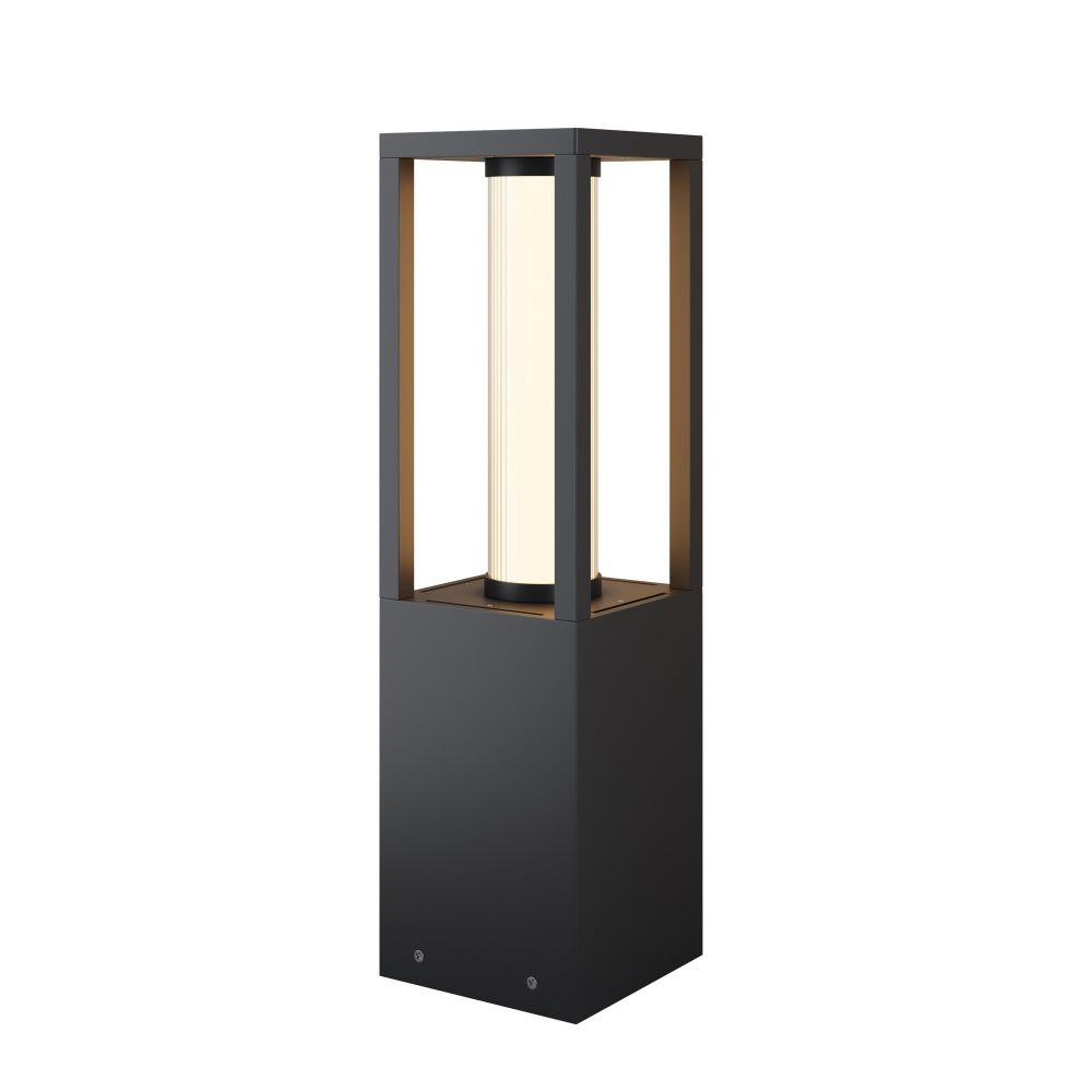 Ландшафтный светильник 14*14-50 см, LED*12W, 3000K, Maytoni Expo O480FL-L12B3K, Черный