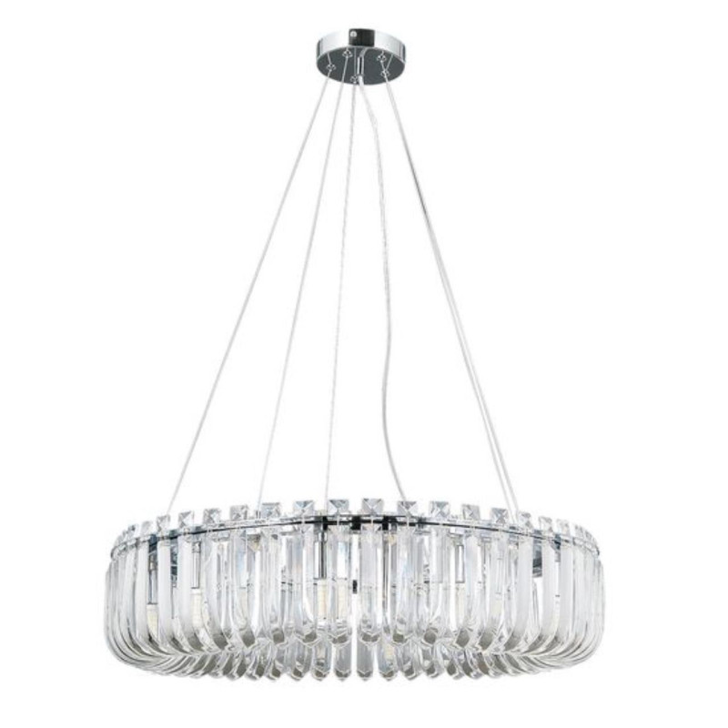 Подвесная люстра 60*16 см, 10*G9, 50W, Arte Lamp Mayotte A1071SP-10CC хром