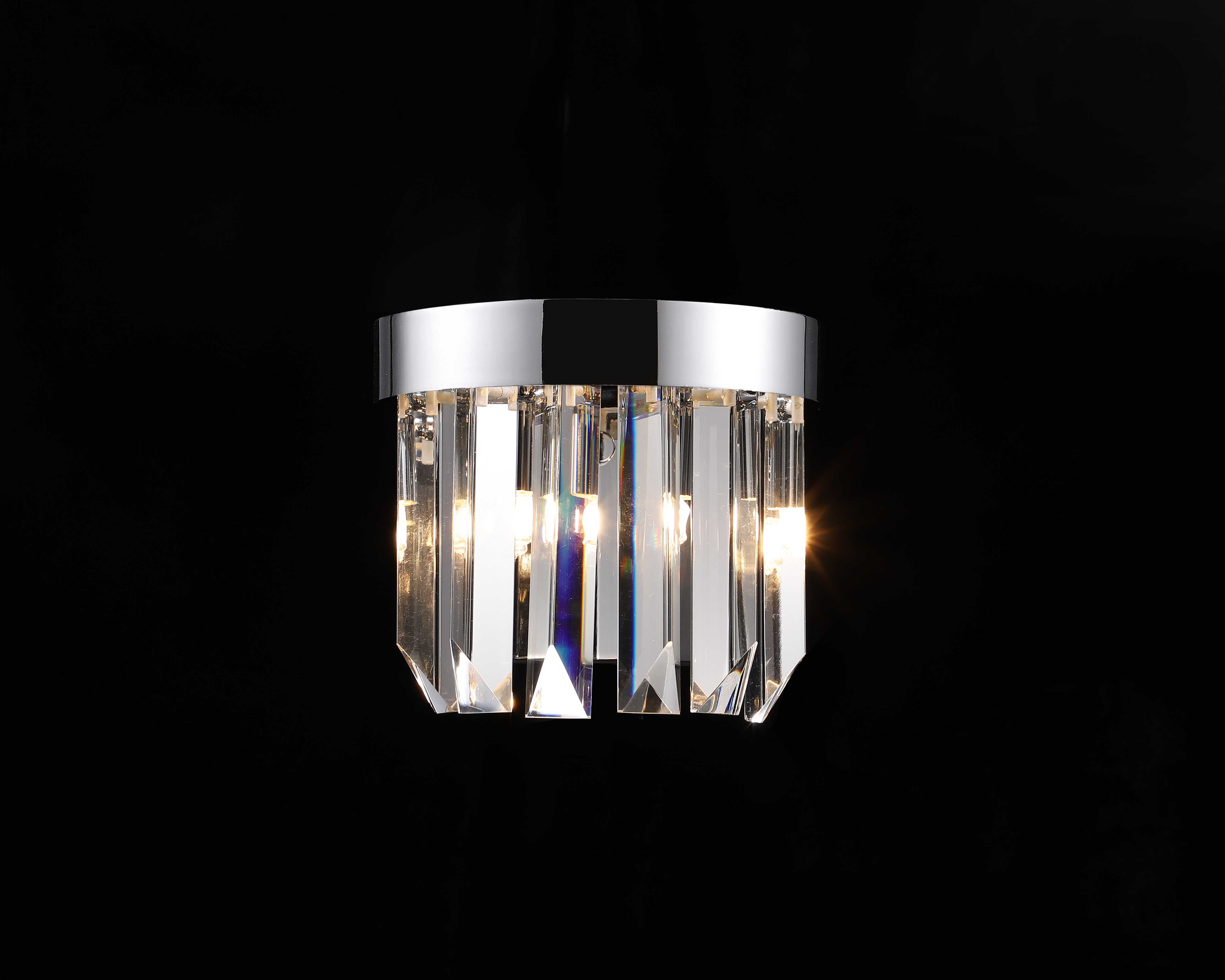 Бра Ø200 x H160, мм, 2*40W (80W), CHROME (Хром) NewRgy G15-ф200*H160 CHROME