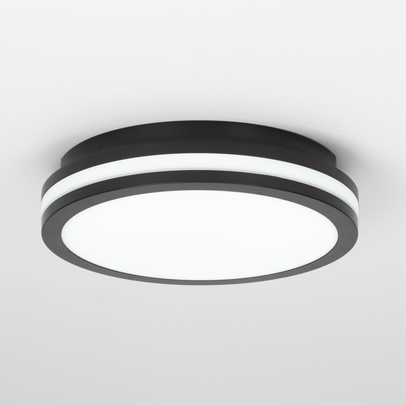 Светильник 23*5 см, 18W, 3000-4000-6500K Citilux CL711011V LUNS Черный  IP64