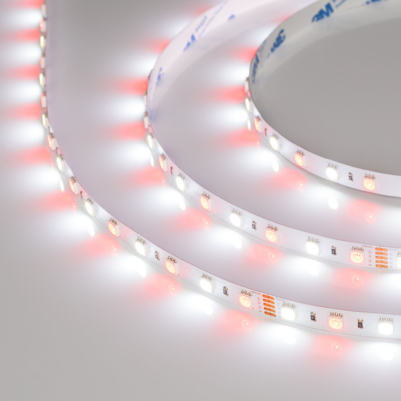Лента RT-B60-10mm 24V RGBW-White (14.4 W/m, IP20, 5060, 5m) (Arlight, Открытый) 018325(2). Цена указана за 5 метров. Продается кратно 5 метрам.
