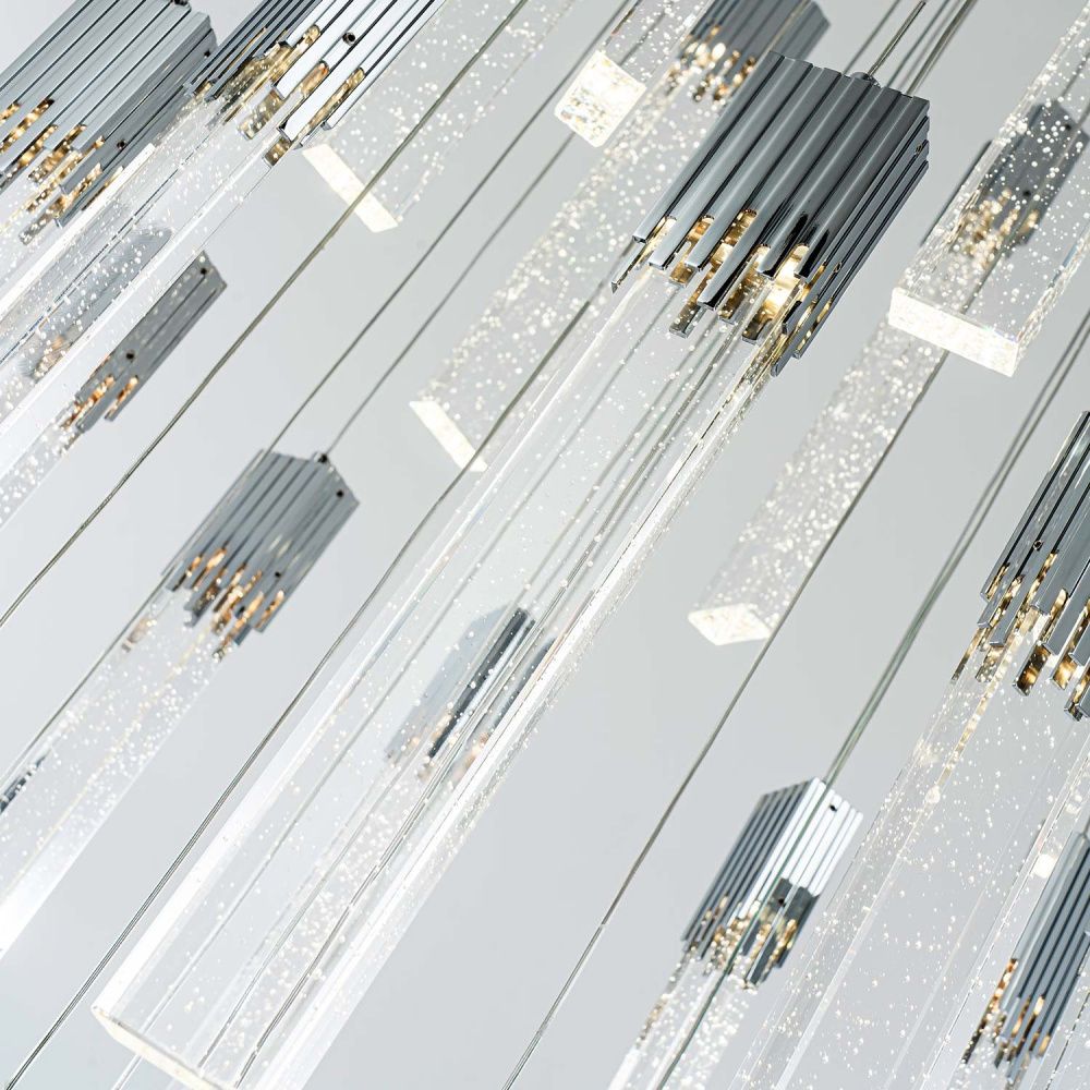 Подвесная люстра 60 см, 160W, 4000К MODELUX ML.88992.26 CR хром