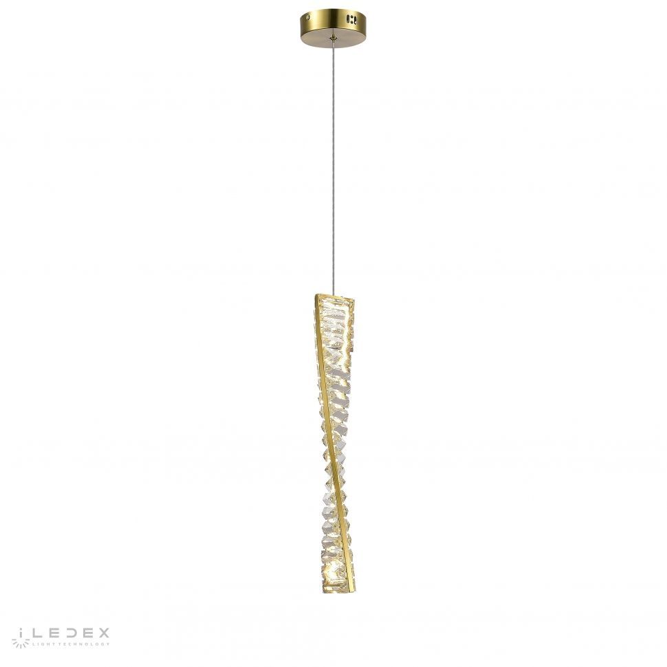 Подвесной светильник 8-120 см, LED*9W, 4000K, iLedex Woodstock 2119-500 BR, Латунь