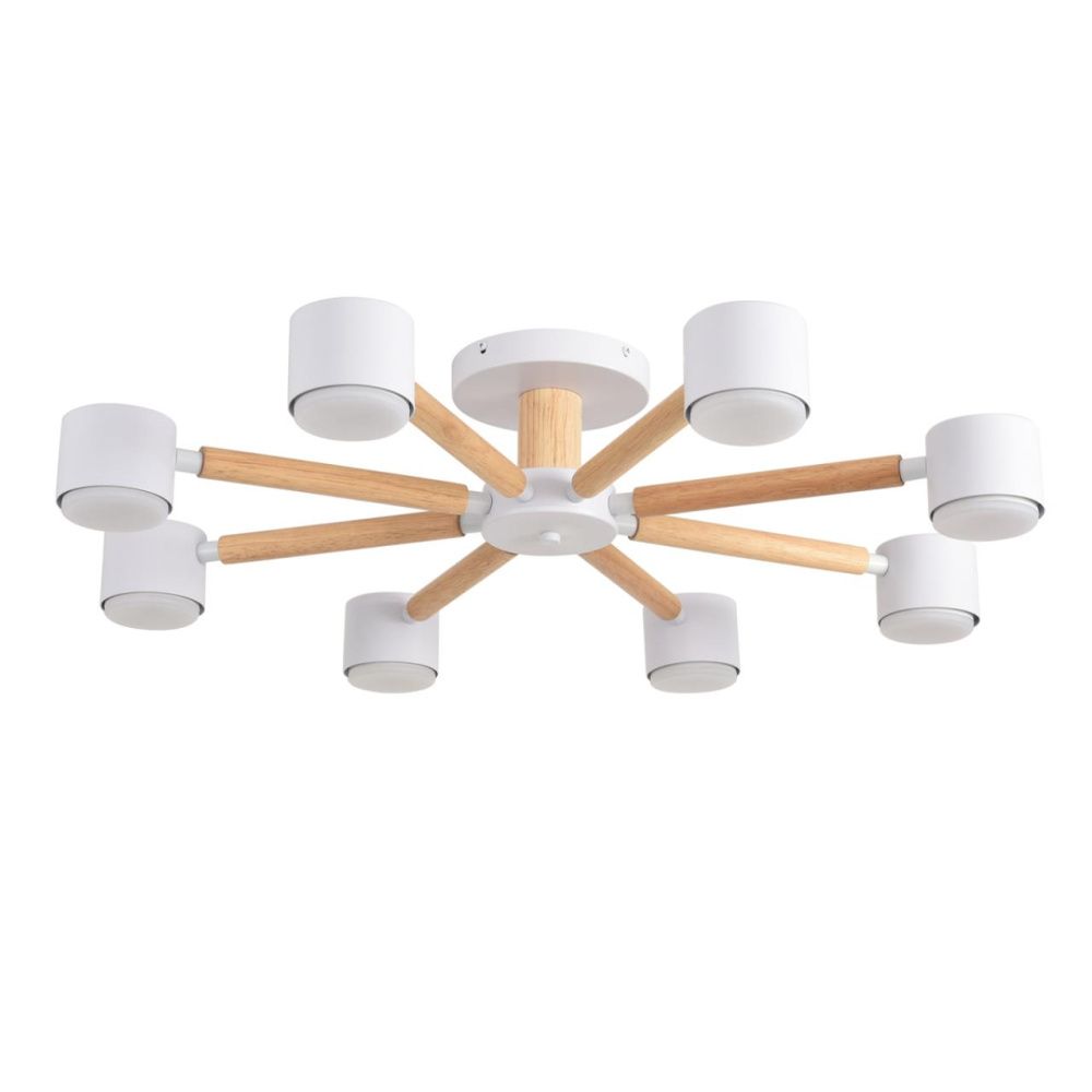 Люстра 72*15-15 см, 8*GX53 LED*7W, Lumion Vudi LUM8306/8C, белый; бежевый