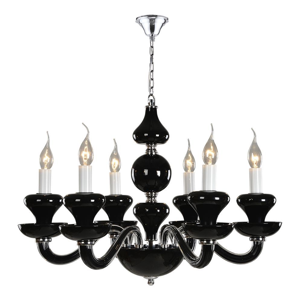Подвесная люстра Newport 1906/S black, черный, d-64см