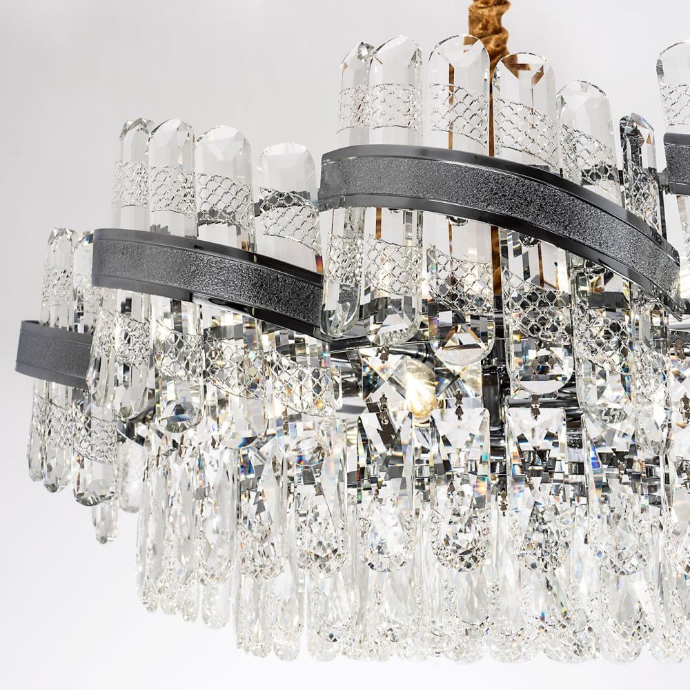 Подвесная люстра 60*60/100 см, 12*Е14 MODELUX ML.750.12 CR хром