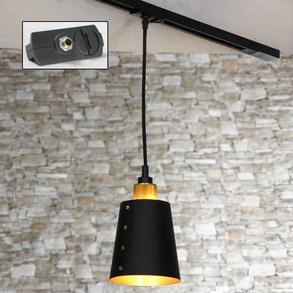 Трековый светильник однофазный Lussole LOFT Track Lights LSP-9861-TAB, E27, 60W, черный плафон