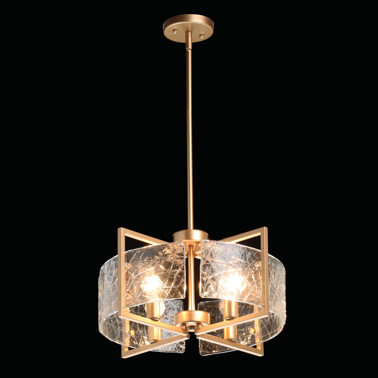 Люстра 45*123 см, 4*E14 золото/прозрачный MW-Light Илоника 451011704