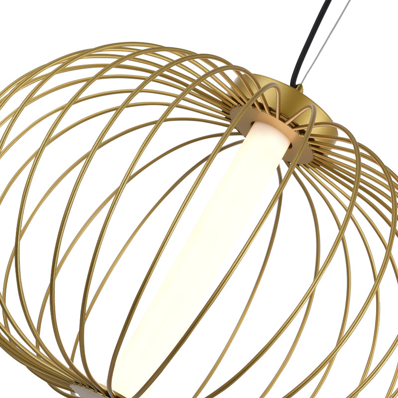 Светильник  подвесной SLICE 1*LED*10W 3000K ST LUCE SL6124.203.01 золотистый