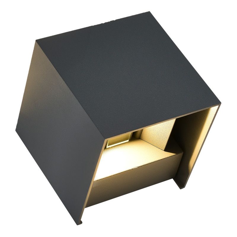 Светильник настенный 10*10*10 см, *LED*10W, 3000K, ST-Luce BRIK SL9513.701.01, серый
