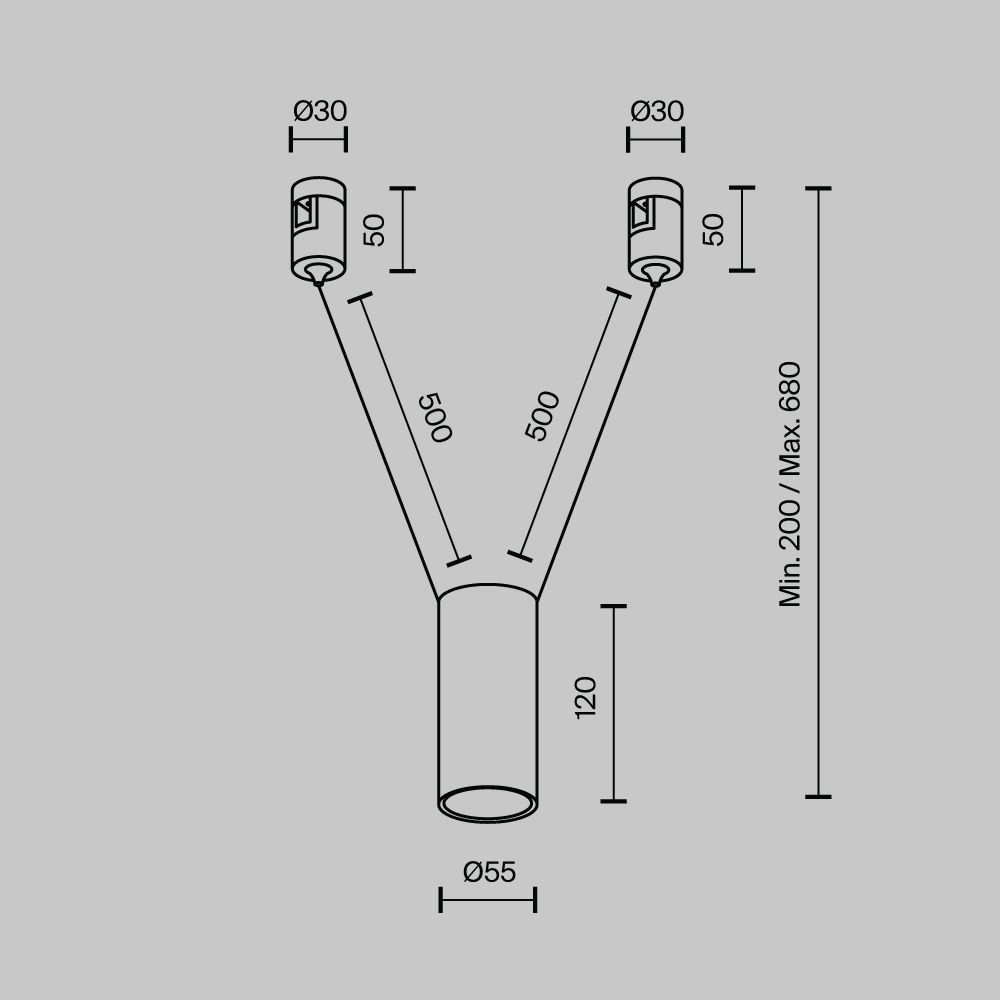 Трековый магнитный светильник 12W, 3000K, Maytoni Technical Focus Led Flarity TR157-1-12W3K-PT, платина