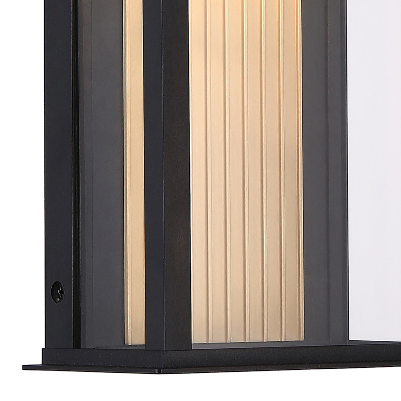 Светильник настенный 10*18*25 см, 8W, Favourite GLOW 4302-1W черный, античная латунь