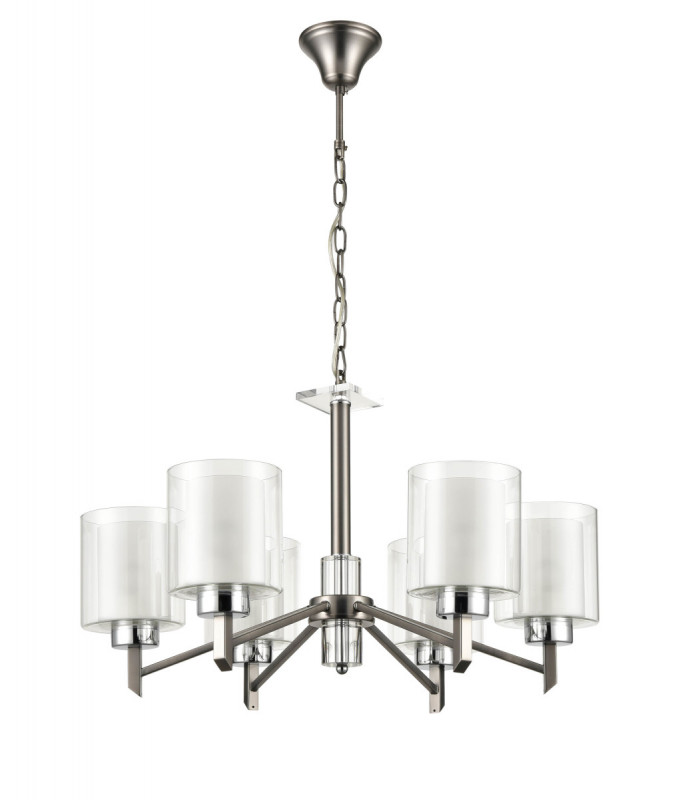 Подвесная люстра  66*85 см, 6*E27 серый Vele Luce Felice VL1425L06