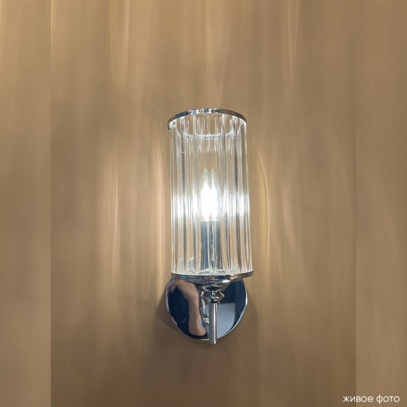 Бра 33 см, Crystal Lux GLORIA AP1 CHROME, хром
