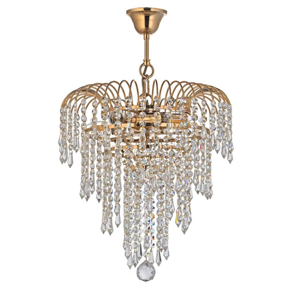 Люстра подвесная *37*42 см, 5*E14*40W, Arti Lampadari Sabina Sabina E 1.5.32.103 G, золотой