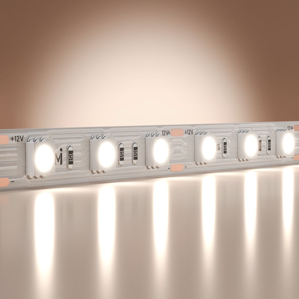 Светодиодная лента Base 12В 5050 14,4Вт/м 6000K 5м IP 20 201185 Maytoni Technical, цена за метр, катушкой по 5 м