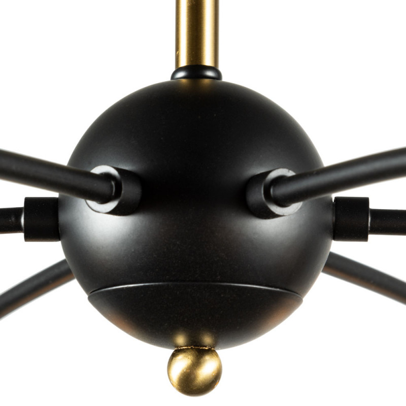 Потолочная люстра Arte Lamp Glasgow A1963PL-6BK, диаметр 62 см, черный