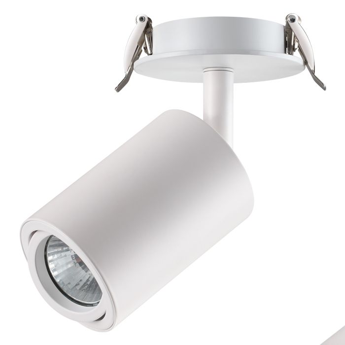 Встраиваемый светильник NOVOTECH PIPE 370398, Ø 7 см, GU10, белый 