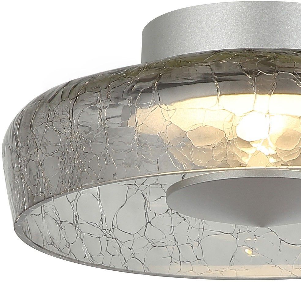 Люстра потолочная 30 см, 15W, 3000K, Stilfort 4046/06/01C, никель