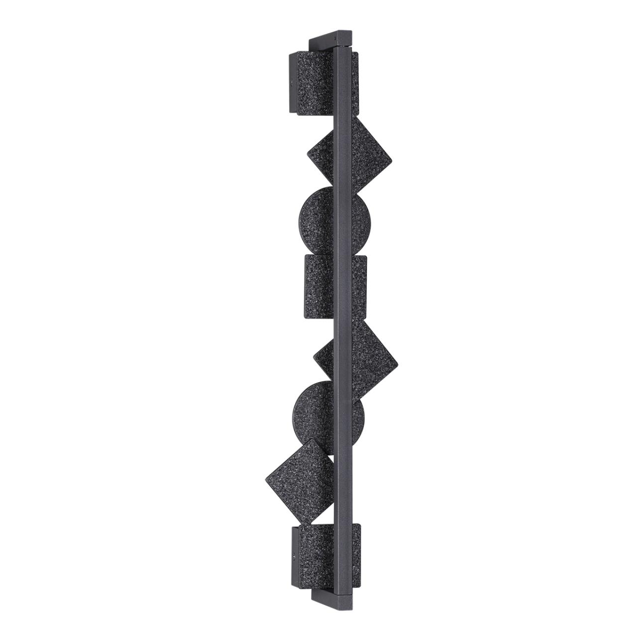 Бра 1*LED*12W, 3000К, 250lm Odeon Light Geos 6692/12WL, черная фактура ice crack
