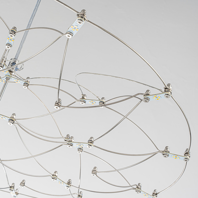 Подвесная люстра 58,5*219 см, 1*LED, 23W, 3000-6000К, Favourite Thinner 4305-6P хром