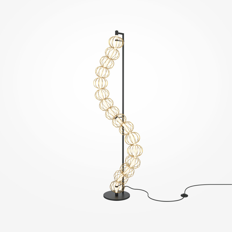Торшер 56,9*25*154,7 см, LED*48W, 3000 К, Golden Cage MOD216FL-L38G3K Maytoni, Золото