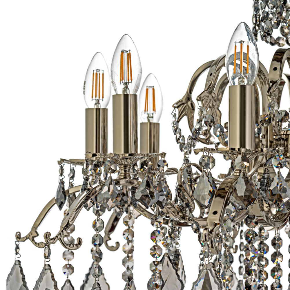 Люстра *70*50 см, 10*E14*40W, Dio D`arte Alessandria Nickel Alessandria E 1.1.10.601 N, никель